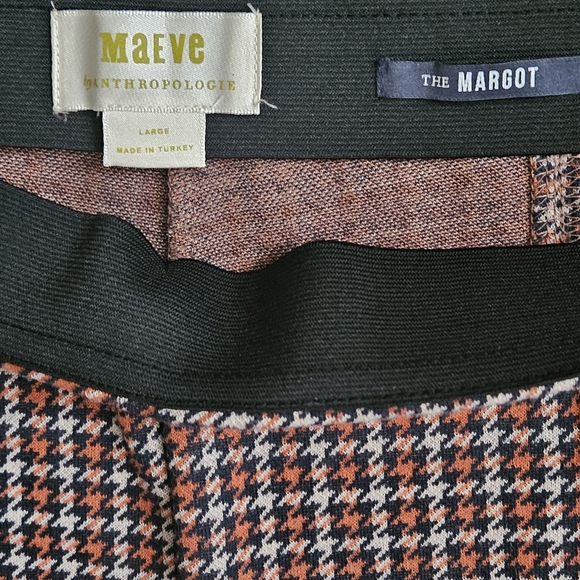 📌161 MAEVE MATGOT PLAID PANTS WOMEN'S SIZE LARGE - Picture 6 of 6